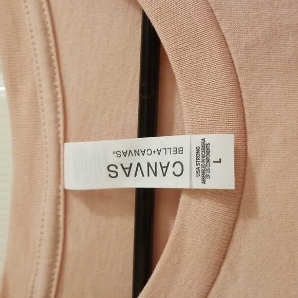 💥3/$10💥Peachy Pinkish Tee by Bella-Canvas - Picture 2 of 6